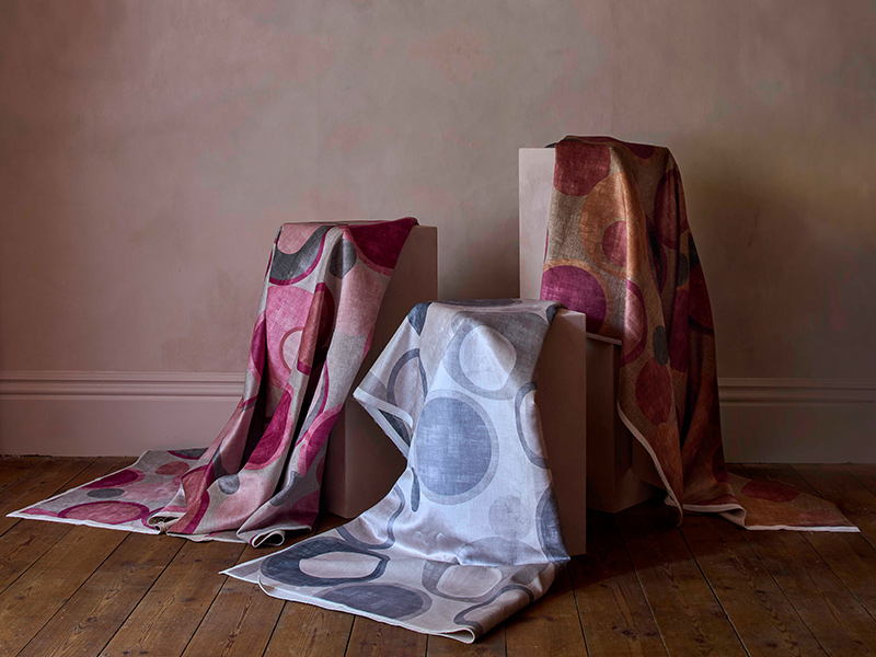 Harper's Bazaar Spheres fabric drapes